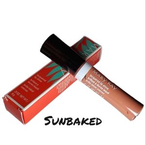 NEW Mary Kay Lacquered Lip Shine, Sunbaked - with box